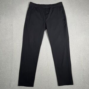 Public Rec Pants Mens 38x31 Black Daymaker Casual Preppy Stretch Logo Drawstring